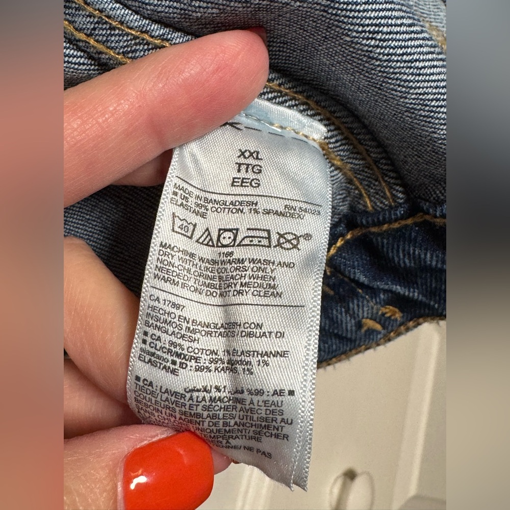 Old Navy Blue Denim Jacket XXL - Picture 7 of 9
